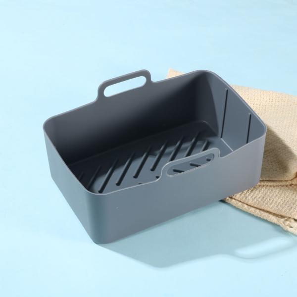 Air Fryer Silicone Liners Rectangular for Foodi Dual, Reusable Airfryer Pot Replacement Baking Tray Basket Insert |