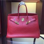 women high quality 35cm red famous brand handbags TOGO leather bags hanbags