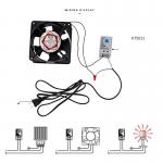 KTO 011 / KTS 011 Room Thermostat Mechanical Temperature Switch Adjustable