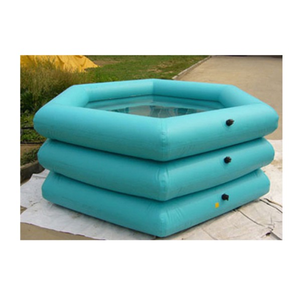 Yellow / Red Portable Rectangular Large PVC Inflatable Water Pool For Outdoor / Indoor