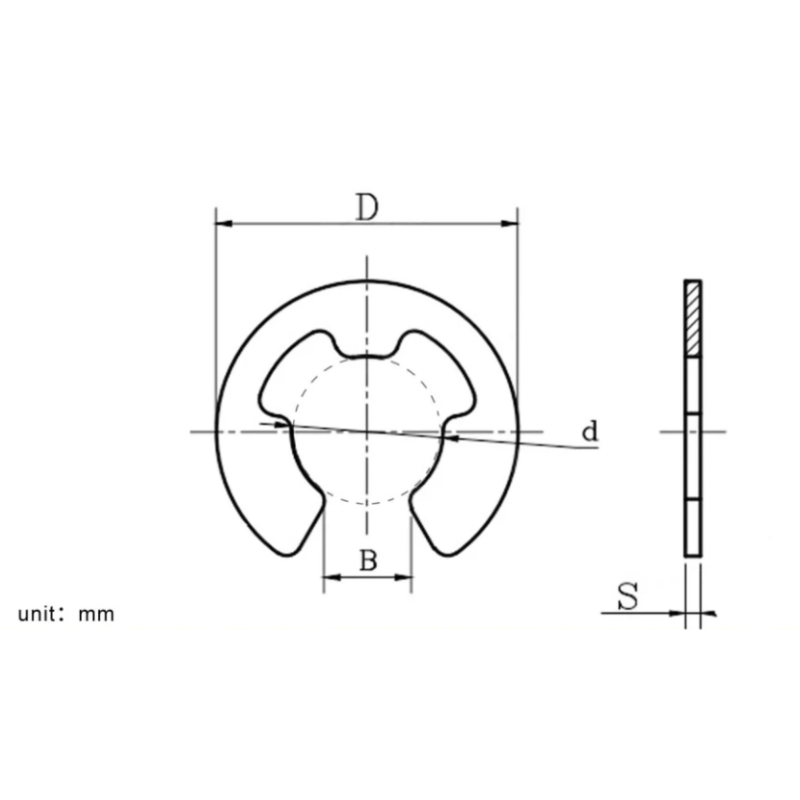 E-Clip circlip washer DIN6799