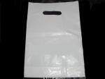 White Biodegradable Patch Die Cut Handle Plastic Bags With Your Logo HDB17