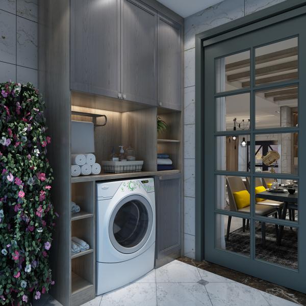 YALIG High End Customized Waterproof Modern Design Laundry Sink Cabinet for Apartment