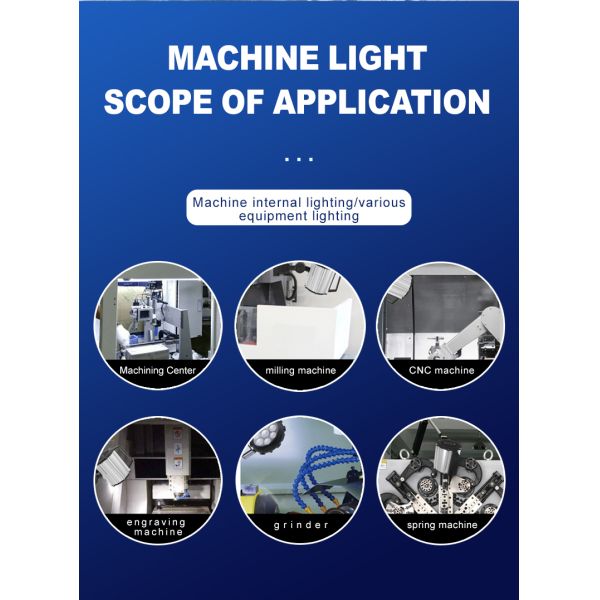Industrial LED IP65 Swing Arm Work Lamp Precise Positioning For Warehouse And Workshop