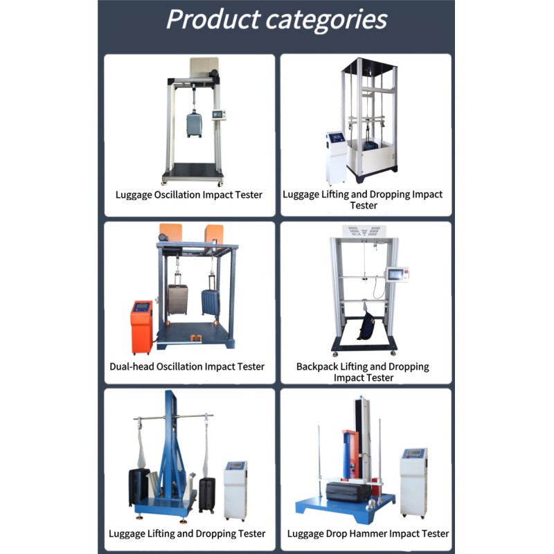 Automatic Luggage Lifting Lowering Testing Machine LCD Display Suitcase Baggage Bag Placing Tester HUAKAI