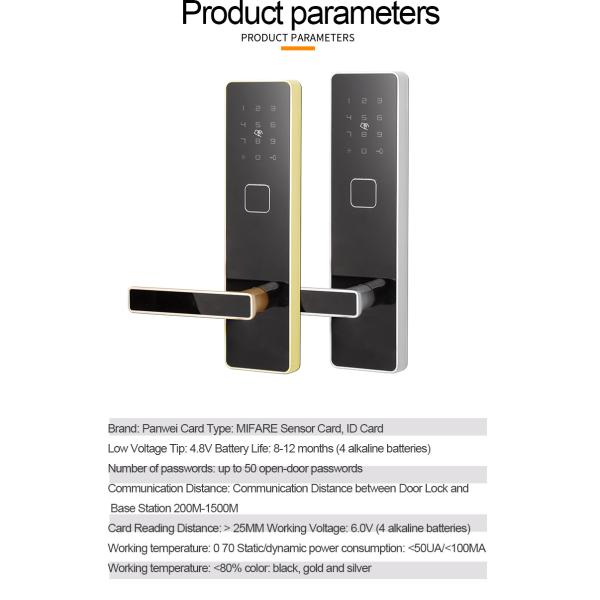 Intelligent Electronic Door Locks For Homes , Keypad Front Door Lock Optional Color