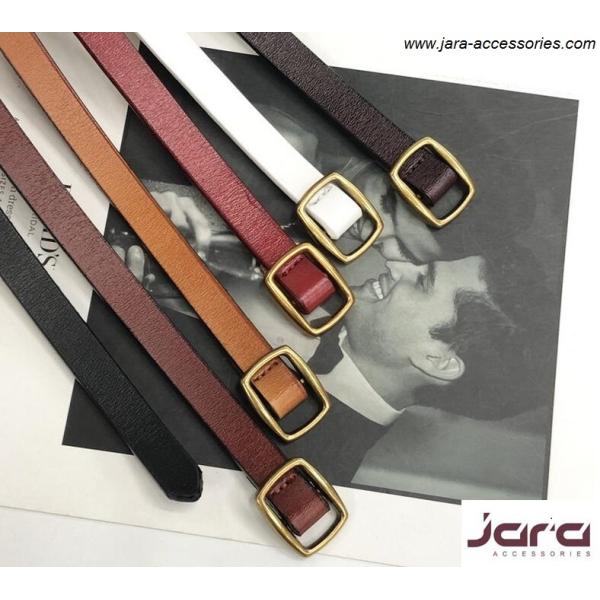 Dark Brown Womens Fashion Belts Embossed Patterns Available 2.85cm Width