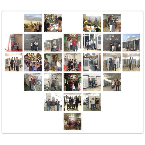 Floor Standing Ducted Air Conditioner HVAC Air Handling Unit 25hp / 22 Ton Air Cooling Climate Type