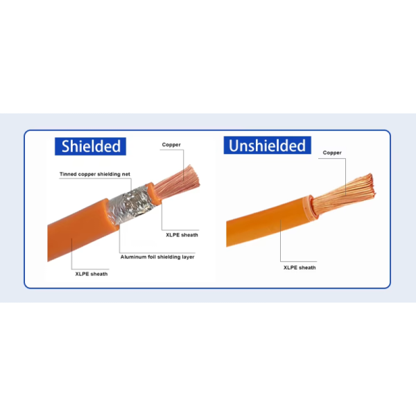 EV HV Cable Shielded And Unshielded Cable XLPE Insulated PVC Cables For New Energy Vehicle