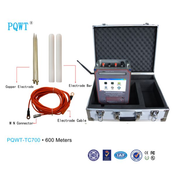 PQWT-TC700 Automatic Mapping Water Detector with 600m Depth and 92% Accuracy for Underground Water Detection