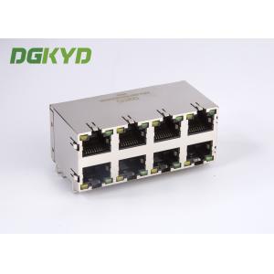 Buy cheap Stack RJ45 Connector Dual Deck 2X4 Y/G RoHS 0879-2D4R-56 Plug Modular jack Rj45 product