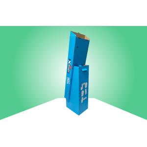 Stable Cardboard Free Standing Display Units Easy Assembly Header Configurable