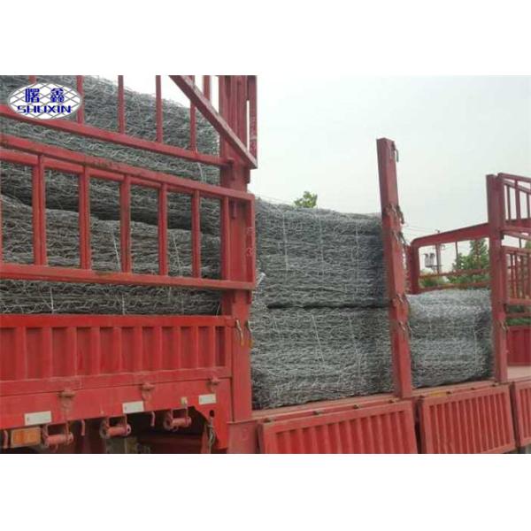2x1x1m Galvanised Gabion Baskets Hexagonal Soil Retaining