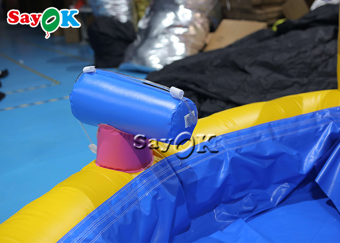 Unicorn Themed Inflatable Bounce House Slide With Ball Pit Pool
