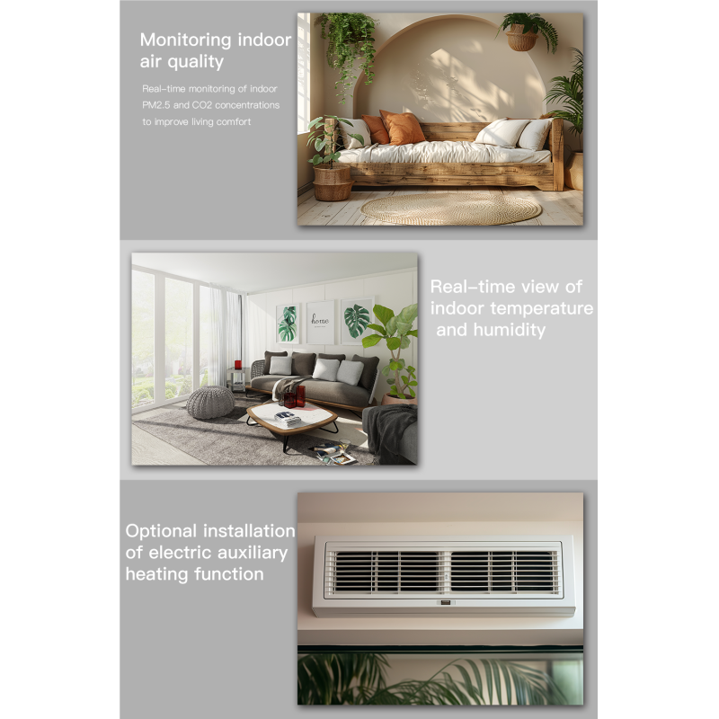 4 Inch Smart Ventilation Controller with Real Time Monitoring Three Speed Fan WiFi Connectivity