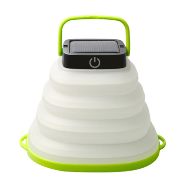 IP65 Silicon Collapsible Solar Lamp LED Collapsible Solar Camping Light USB Rechargeable