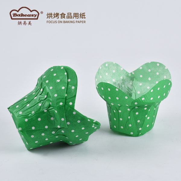 Bulk Lotus Muffin Paper Liners polka dots Non Greasy Oven Safe Disposable Cake Holders for Home Baking Wedding