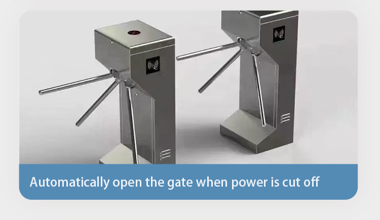 Three Roller Revolving Door Turnstile , Automatic Tripod Turnstile Access Control