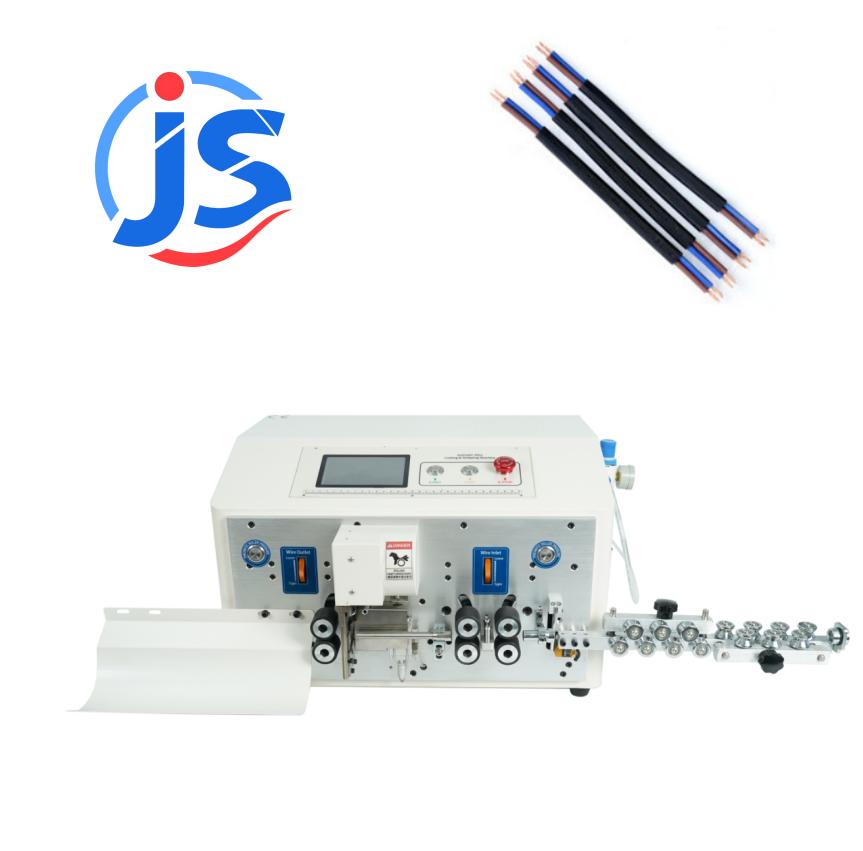 6-Roller Round Sheathed Cable Stripping Machine for Outer Jacket and Inner Core Double Layer Strip