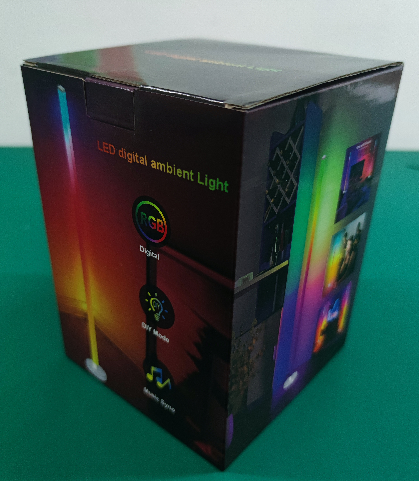 Adjustable RGB Smart-Controlled Corner Lamp for Holiday Decoration in Simple Design