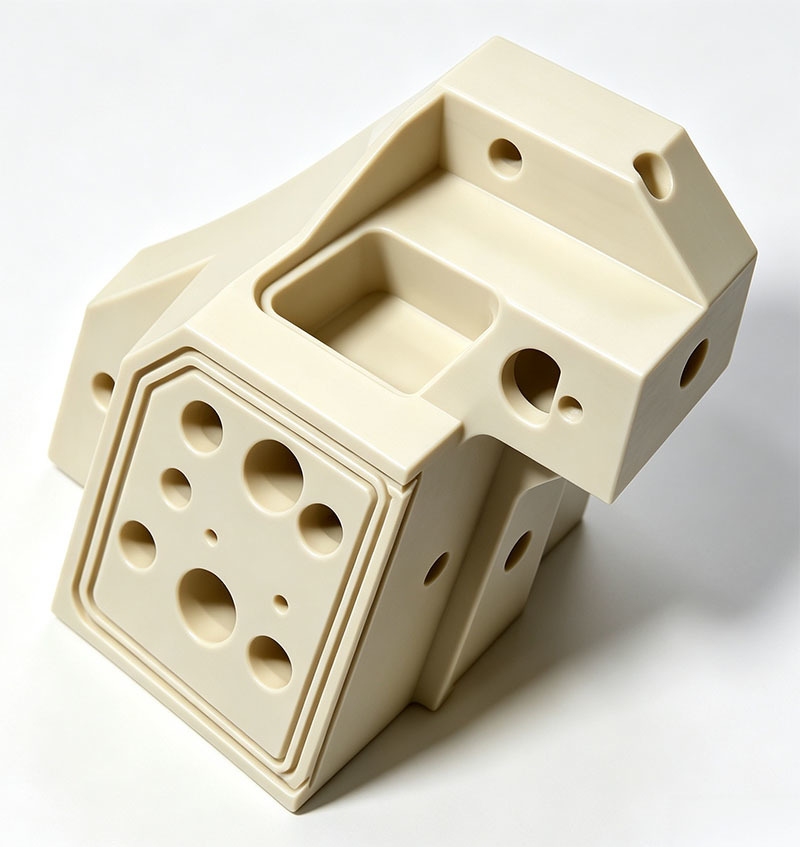 Custom CNC Machined PEEK Plastic Components with High-Temperature Resistance, Chemical Stability, and Strict Dimensional Tolerance