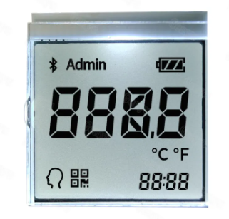 Custom Segment LCD Display Transflective RGB Color Backlight