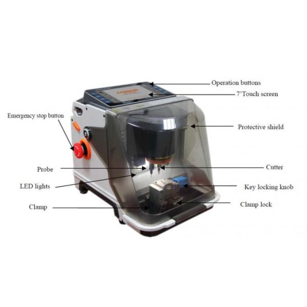 V4.0.1 Version Car Key Cutting Machine By Code , 12 Voltage VW Key Cutting Machine