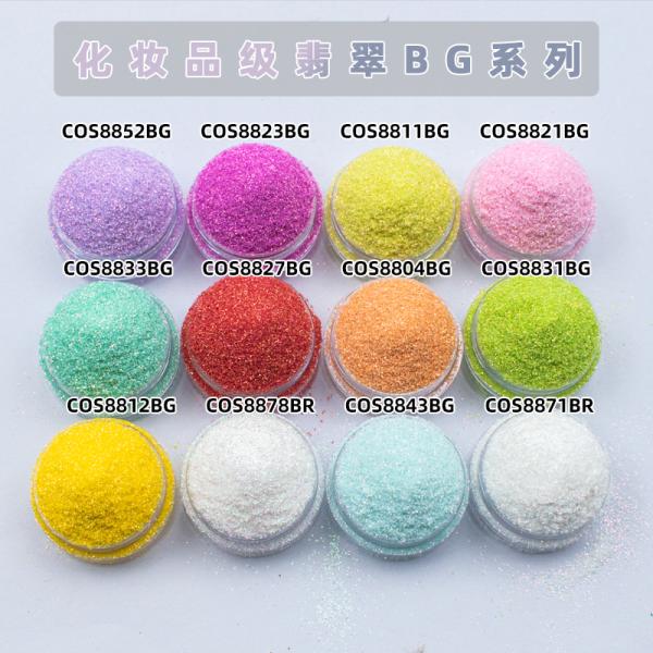 Eco-Friendly Jadeite Colors Sequin for Personalized Wedding Makeup Glitter Powder Fine Nail Art Decorative Material