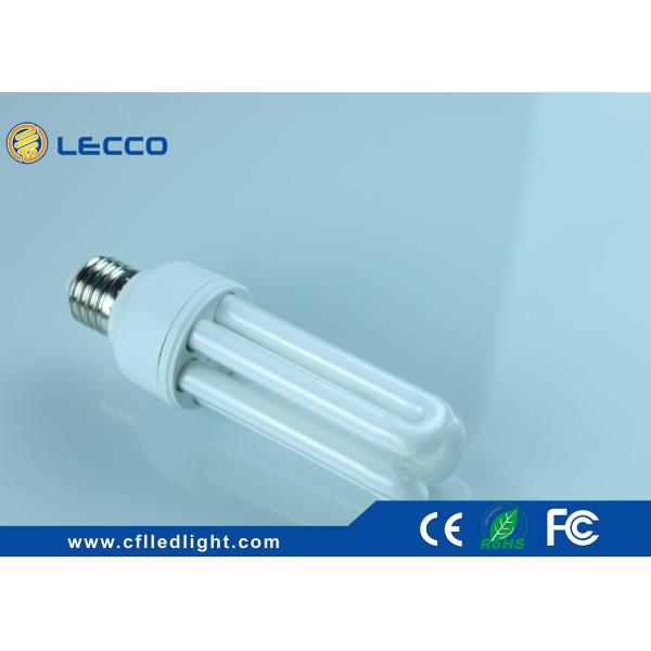 30W T4 Compact Fluorescent Lamps E27 , 4 Pin Cfl Light Bulb Nickle Plated AL Base