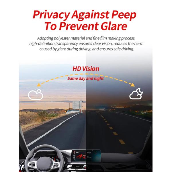 Windshield Solar Film High Clear Vision 99% UV Blocking Windshield Protective Tint