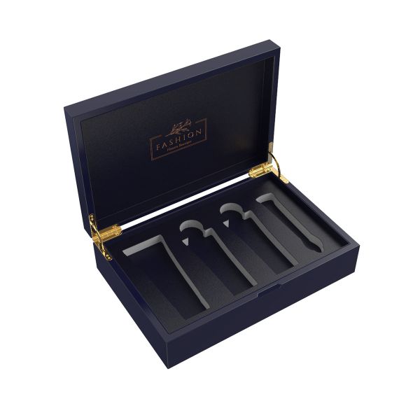 Custom Piano Lacquer Luxury Wooden Black Perfume Packaging Box Hard Gift Box Black Small Wooden Gift Box