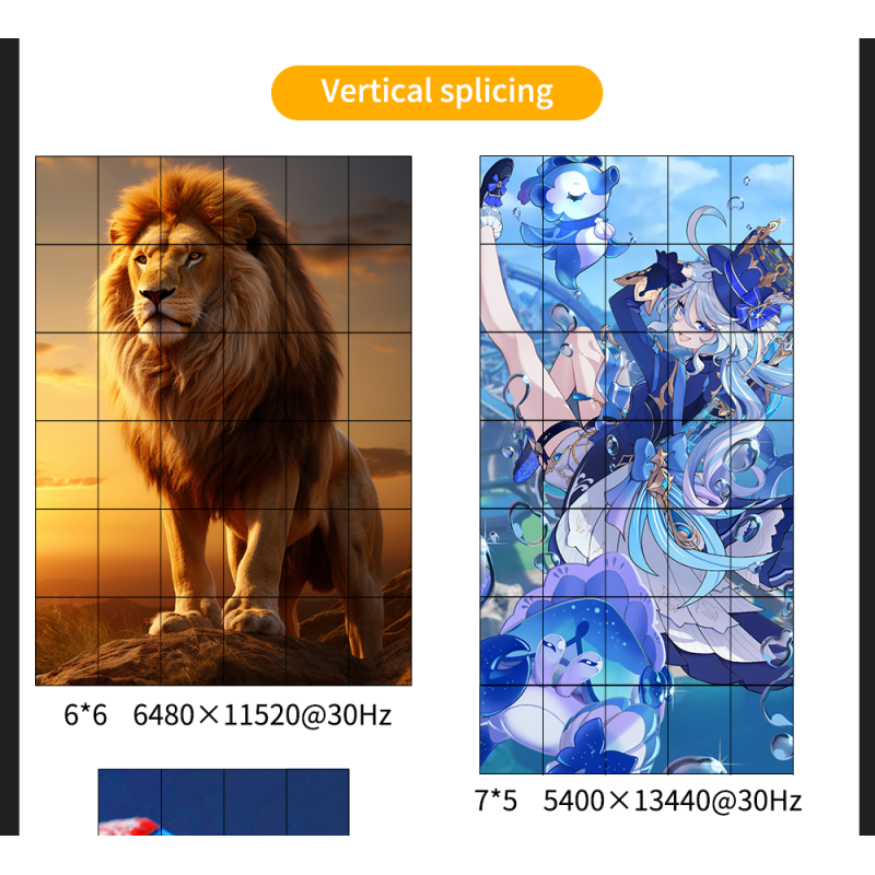 8K60 Video Wall Processor with Modular Card Design and 32 Output Channels for Seamless Multi-Screen Display