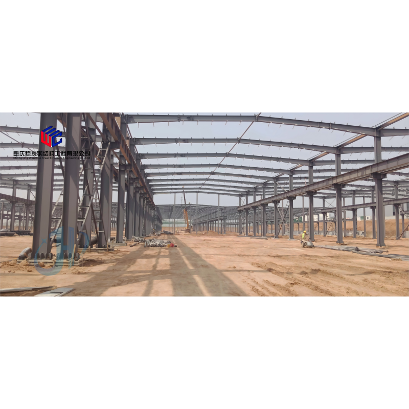 Heavy Duty Steel Structure with Corrosion Resistant Coating Customized Design and Optional Fire Protection