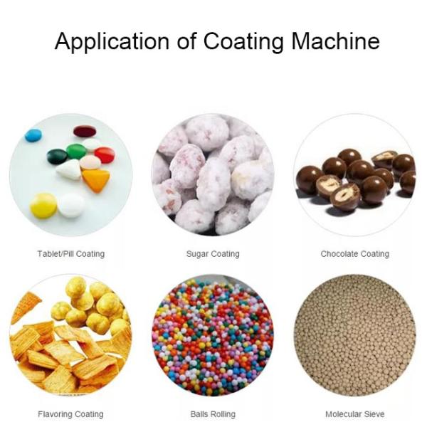 Integrated Automatic Tablet Coating Machine High Performance With 5 Spray Guns