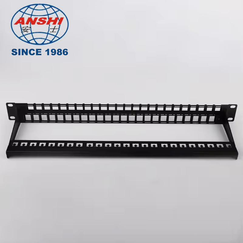 19 Inch 1U 48 Port UTP Unloaded Blank Network Patch Panel Unshielded Rack Mount Patch Panel