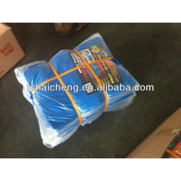 virgin material orange woven fabric poly tarp