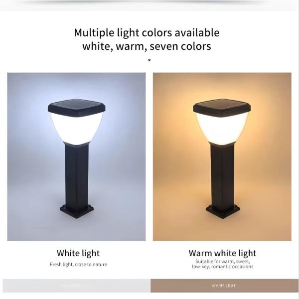 2700K Solar Lawn Lights Outdoor Landscape Exterior Decoration Solar Light Garden Lamp for Walkway Lawn Backyard 60CM 80CM