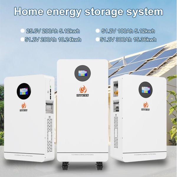 Home Lithium Storage Power 15.36kWh with Built-in Wheels Easy Setup Remote Monitoring Stable