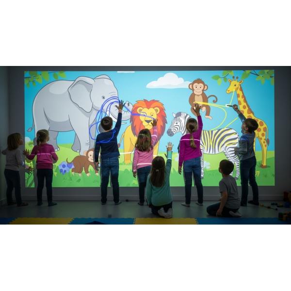 Interactive Wall Projection Painting Game for Kids – Create & Play!