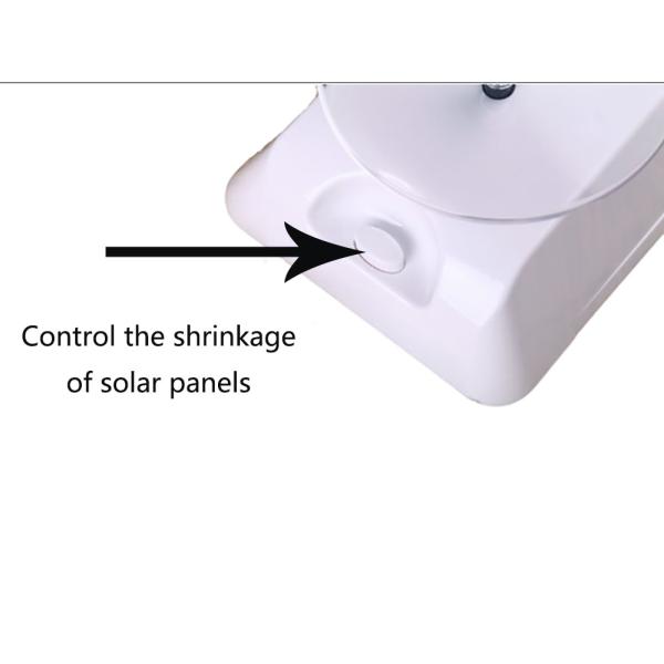 90mm Plate Acrylic Solar Powered Display Turntable Eco Friendly Logo Available