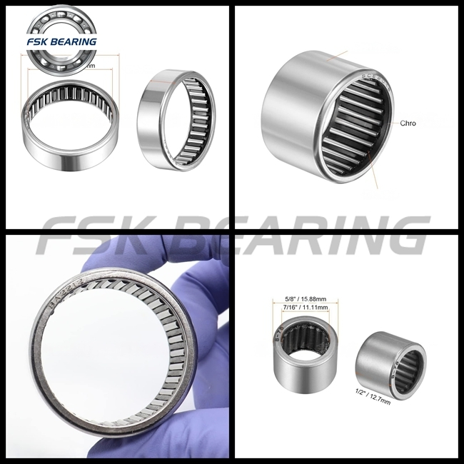 High Precision SCE1010 SCE1010PP SCE1012 SCE1012PP Stamped Outer Ring Needle Roller Bearing 15.88*19.05*15.88mm