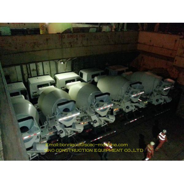 White Concrete Handling Equipment Concrete Batch Truck Easy To Operate