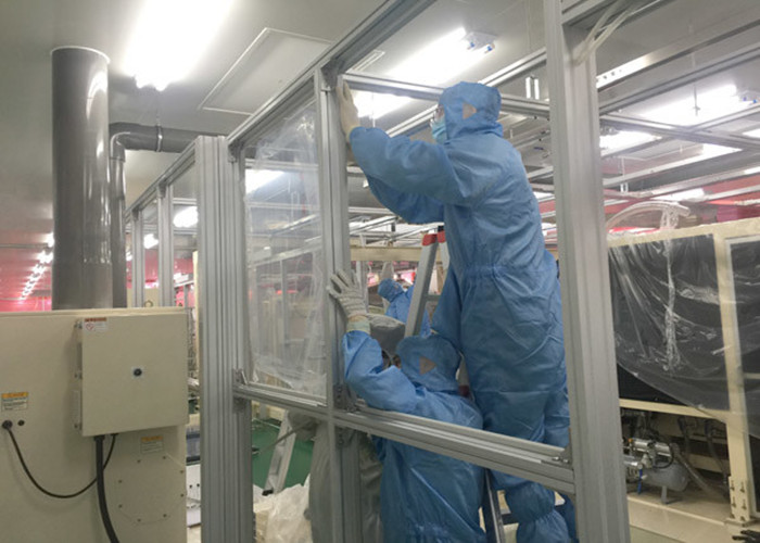 Class 1000 SUS 304 Frame Modular Clean Room with Plexiglass Wall for Controlled Environments
