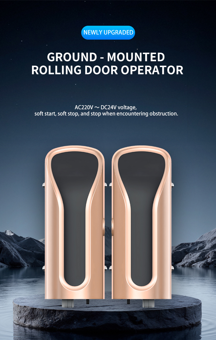 Self Installable Rolling Door Operator Ground Mounted With Switch Motor Remote Control Key Card Access