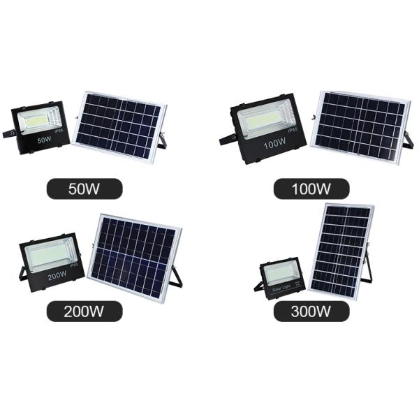 50w 100w 200w Solar LED Flood Lights Modern Design Ip65 Waterproof heat resistant