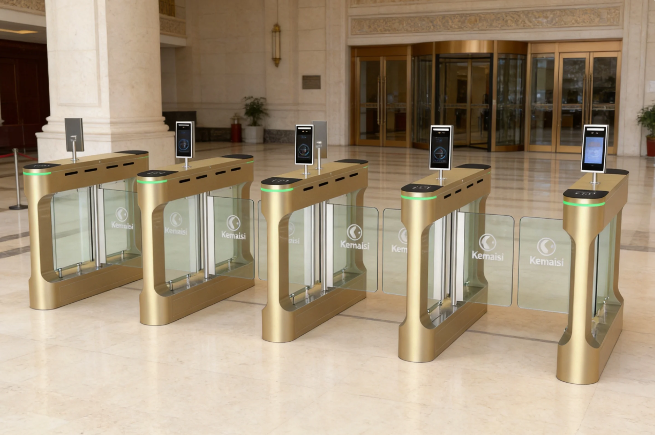 Visitor Registration QR Code Recognition Swing Gate Turnstile