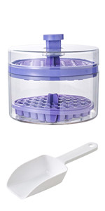 Ice Cube Trays Mold With Lid And Bin For Whiskey Cocktail Juice Coffee