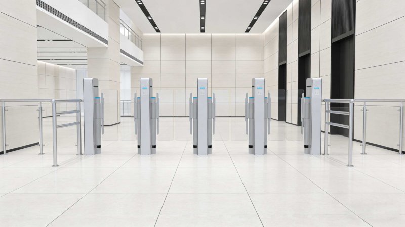 Nova LA3219S Speed Turnstile Gate installation case example 1