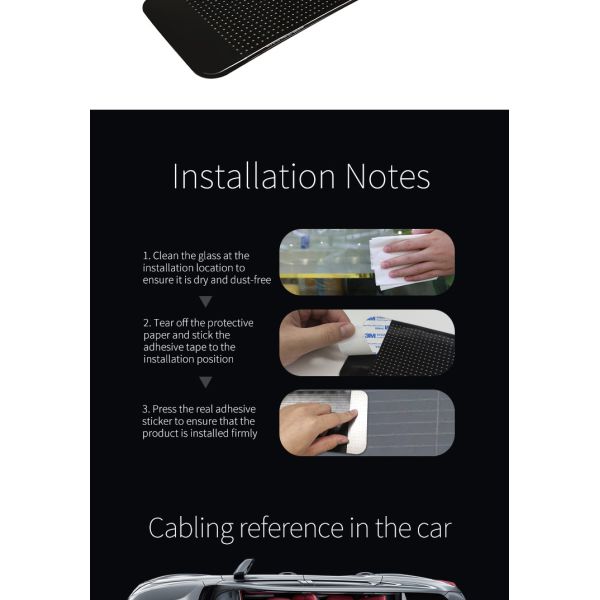 Customize Patterns Car Led Display Flexible Car Window Led Screen Mobile App Control