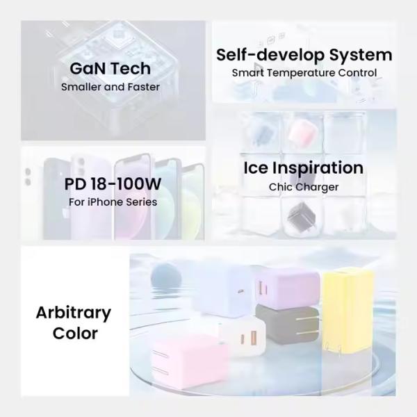 High-Quality Fast Charging PD 20w Type c Phone Charger GaN Wall Adapter Wholesale